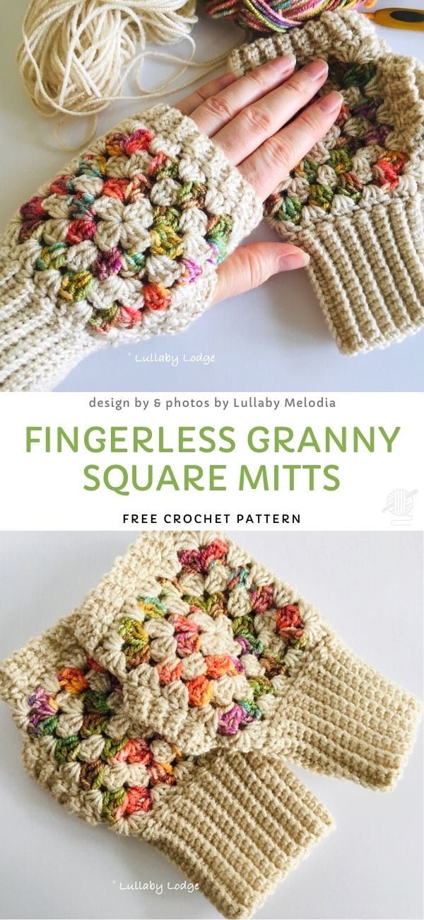 Fingerless Granny Square Mitts: A Cozy & Colorful Crochet Pattern